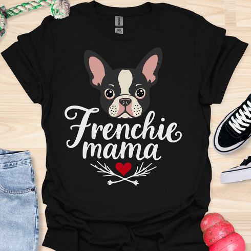 Frenchie Mama - V5 - Cute Graphic T-Shirt